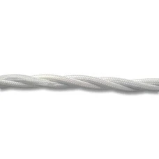 FND 3X1.5MM² 10M VRIDD TEKSTIL KABEL HVIT