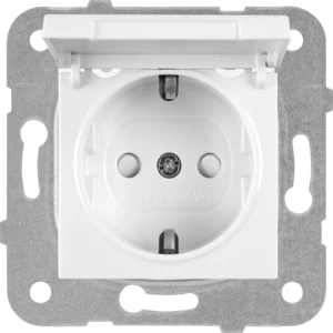 KARRE/MERIDIAN SINGLE SOCKET-OUTLET WITH LID