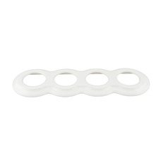 FND 4-HULL RAMME HVIT PORSELEN TYPE 2