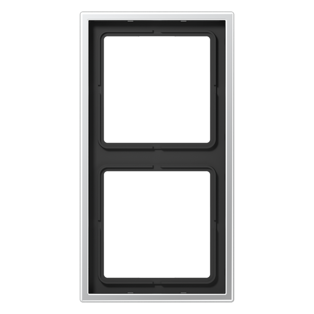 JUNG LS ALUMINIUM 2-GANG COVER FRAME