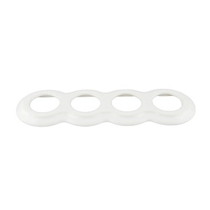 FND 4-HULL RAMME HVIT PORSELEN TYPE 2