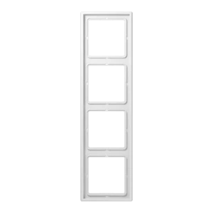 JUNG LS WHITE 4-GANG COVER FRAME
