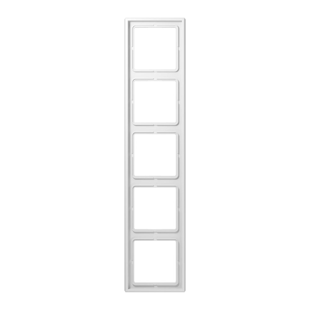 JUNG LS WHITE 5-GANG COVER FRAME