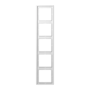 JUNG LS WHITE 5-GANG COVER FRAME