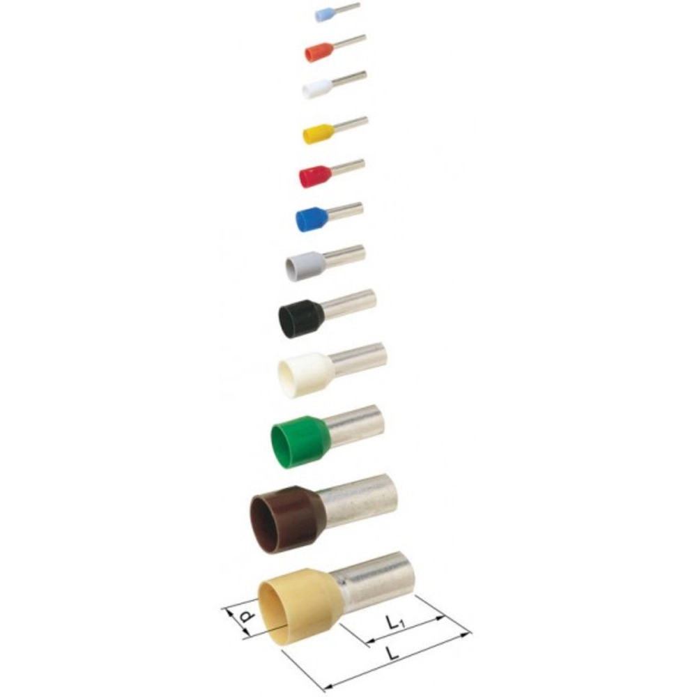 OHI 1.5MM² 10MM 100PCS END SLEEVES INSULATED