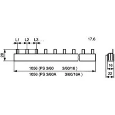 ABB 3P 60M 63A 10MM² BUSBAR