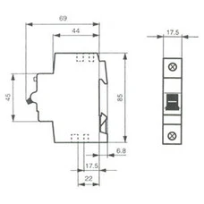 ABB 1P B13 MINIATURE CIRCUIT BREAKER 