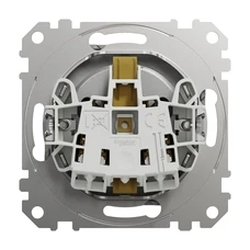 SEDNA DESIGN & ELEMENTS ALUMINIUM 1-GANG SOCKET OUTLET WITH LID