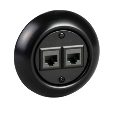 RENOVA CAT6 2XRJ45 DATAUTTAK SORT