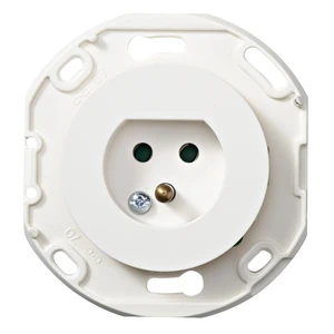 RENOVA LAMPEUTTAK FOR VEGG 6A 250V JORD HVIT